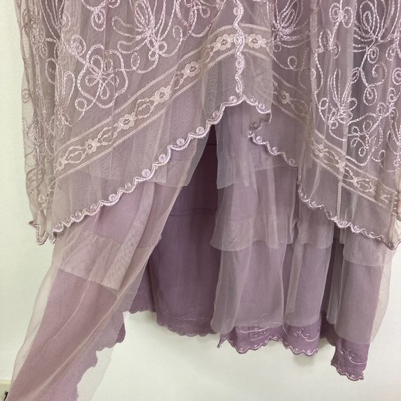 Nataya Mauve Embroidered Midi Titanic style size 4 - Picture 4 of 15